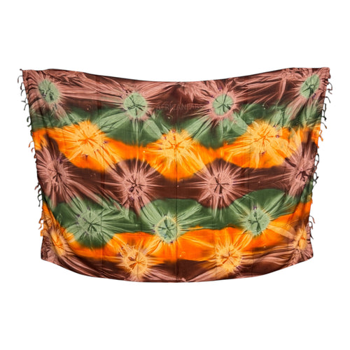 Sarong / pareo - Strandkleding wikkelrok - Tie dye Oranje