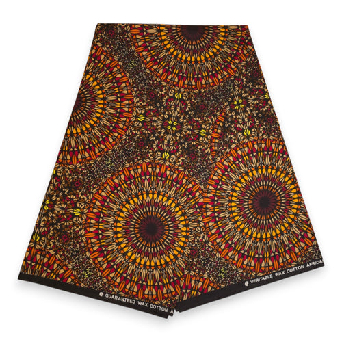 Afrikaanse hoofddoek Bruin Savanna Sun - headwrap
