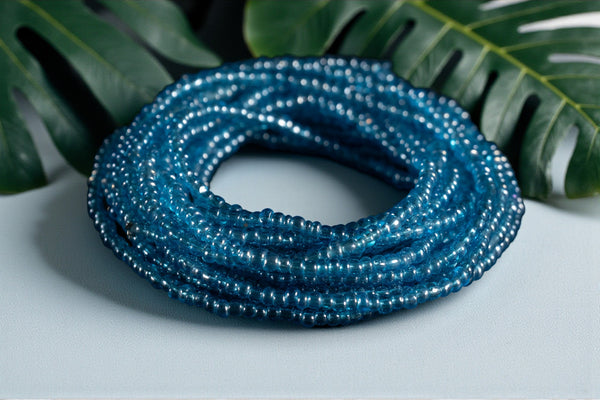 Waist Beads / Afrikaanse Heupketting - EDE - Blauw (elastisch)