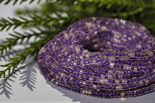 Waist Beads / Afrikaanse Heupketting - UYI - Paars (elastisch)