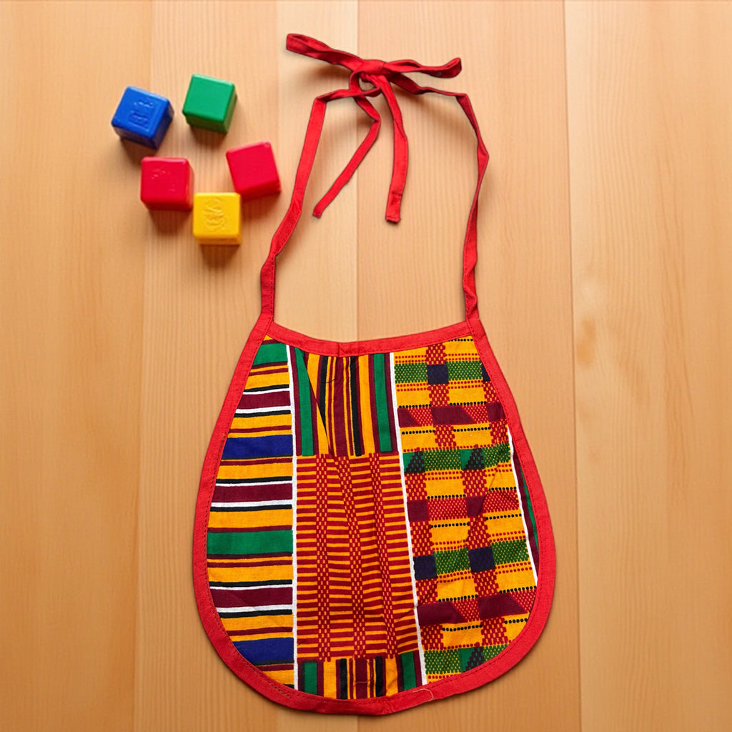 Afrikaanse print slabbetje - Kente Print (Unisex)