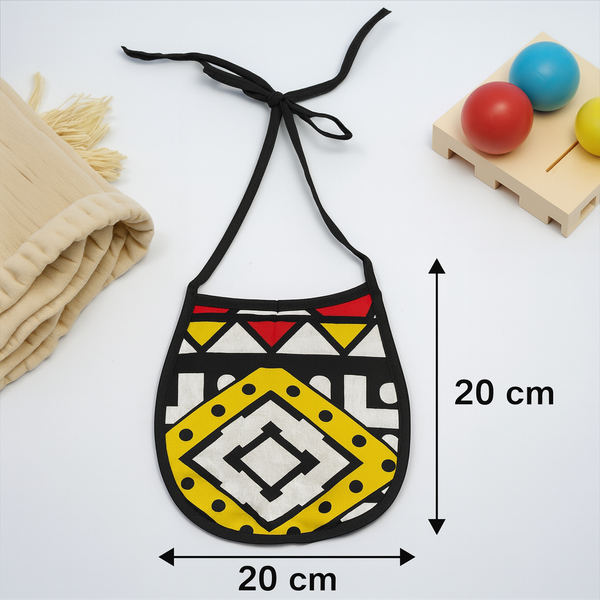 Afrikaanse print slabbetje - Rode Samakaka (Unisex)