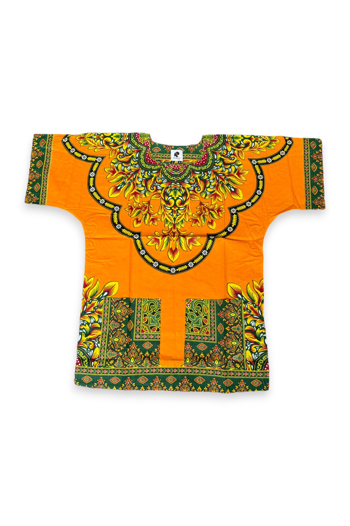 Oranje Dashiki Shirt / Dashiki Jurk - Afrikaans shirt - Unisex