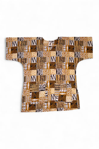 Chemise dashiki / Robe dashiki - Sable Bogolan Mosaic - Top imprimé africain - Unisexe