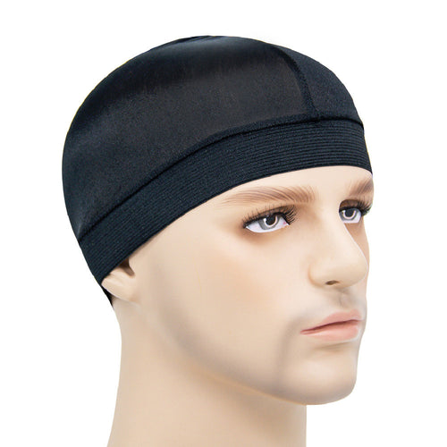 Wave Cap - Silky wave caps / Rags cap / Durag cap / 360 Waves cap Black - Unisex