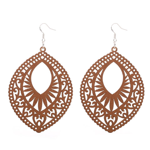 African Print Earrings | Bruin dubai wooden earrings