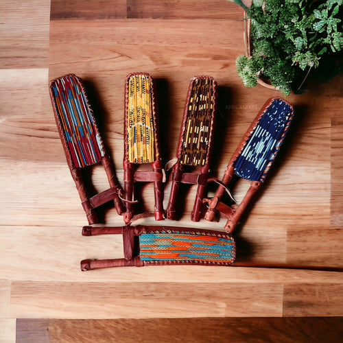 Eventail Africain - Eventail en Wax - Multicolore Simisola