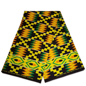 African kente print fabric / Ghana wax cloth KT-3111 - 100% Cotton