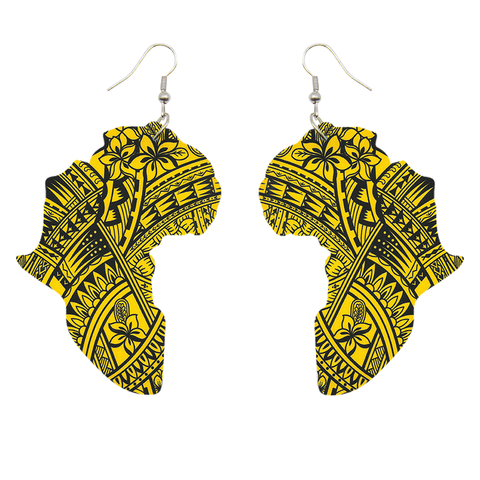 African Continent Earrings Geel