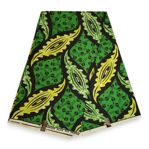 Afrikaanse stof - Groen PO-5065 - Polycotton