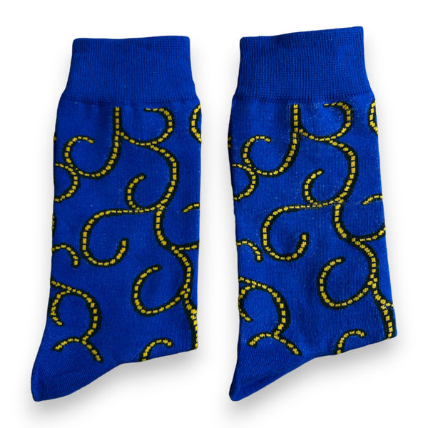 RÉDUCTION SPÉCIALE | Chaussettes africaines / chaussettes afro - Bleu | LIRE ATTENTIVEMENT