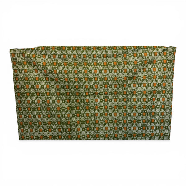 Sarong / pareo / pangi katoen - Strandkleding wikkelrok / omslagdoek / baby wrap - Olijfgroen Oranje Bogolan iconen