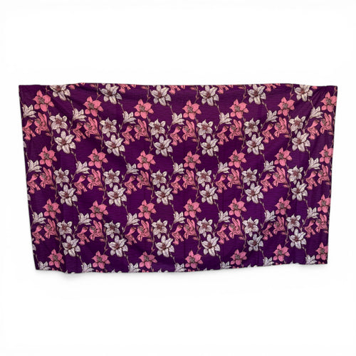 Paréo  / Sarong / Pagne - Jupe de plage en coton / écharpe de portage - Violet Flowers
