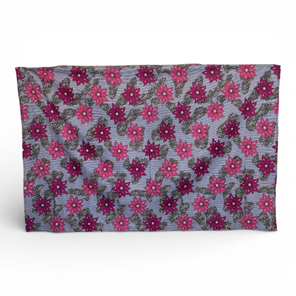 Paréo  / Sarong / Pagne - Jupe de plage en coton / écharpe de portage - Rose Flowers