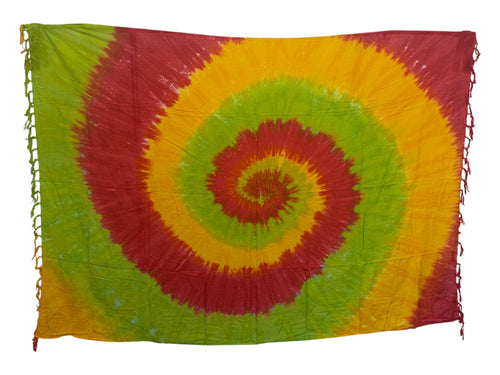 Sarong / pareo - Strandkleding wikkelrok - Tie dye Multicolor