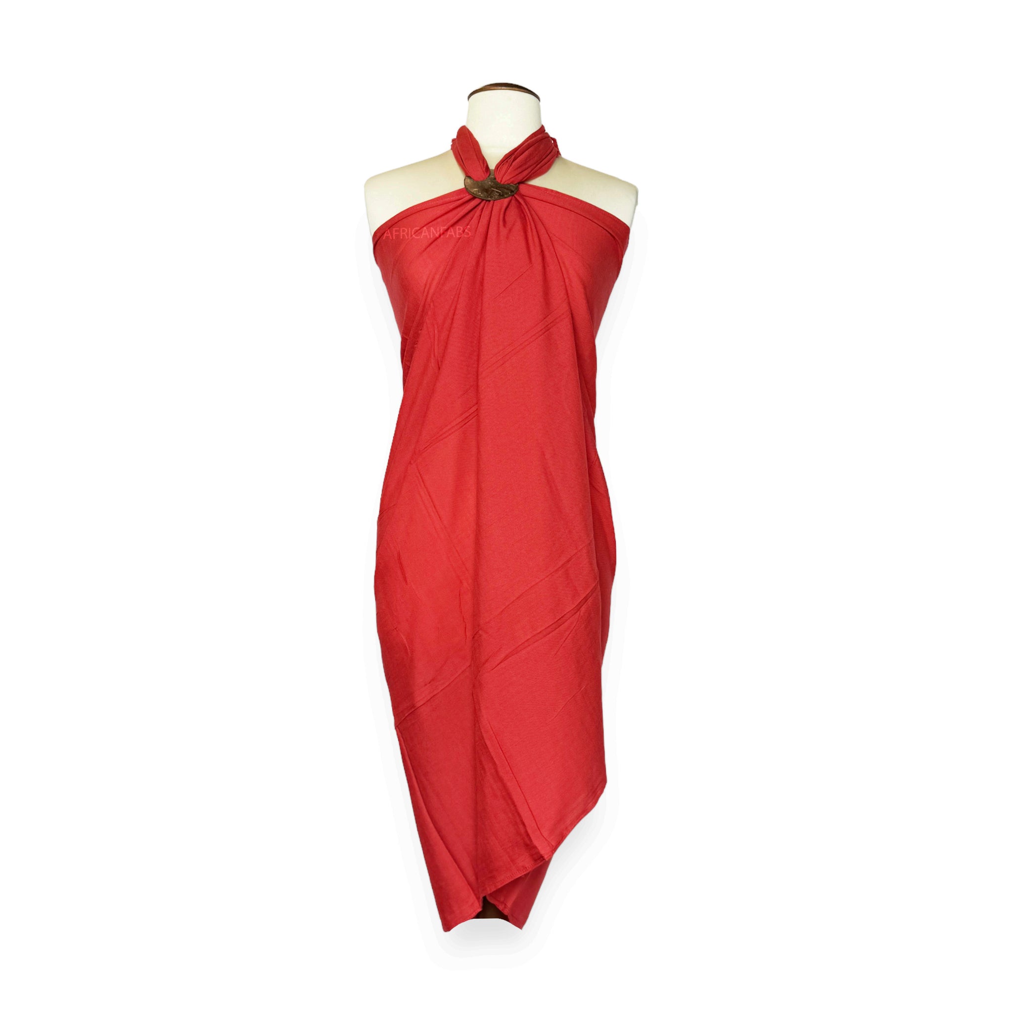 Sarong / pareo - Strandkleding wikkelrok - Rood