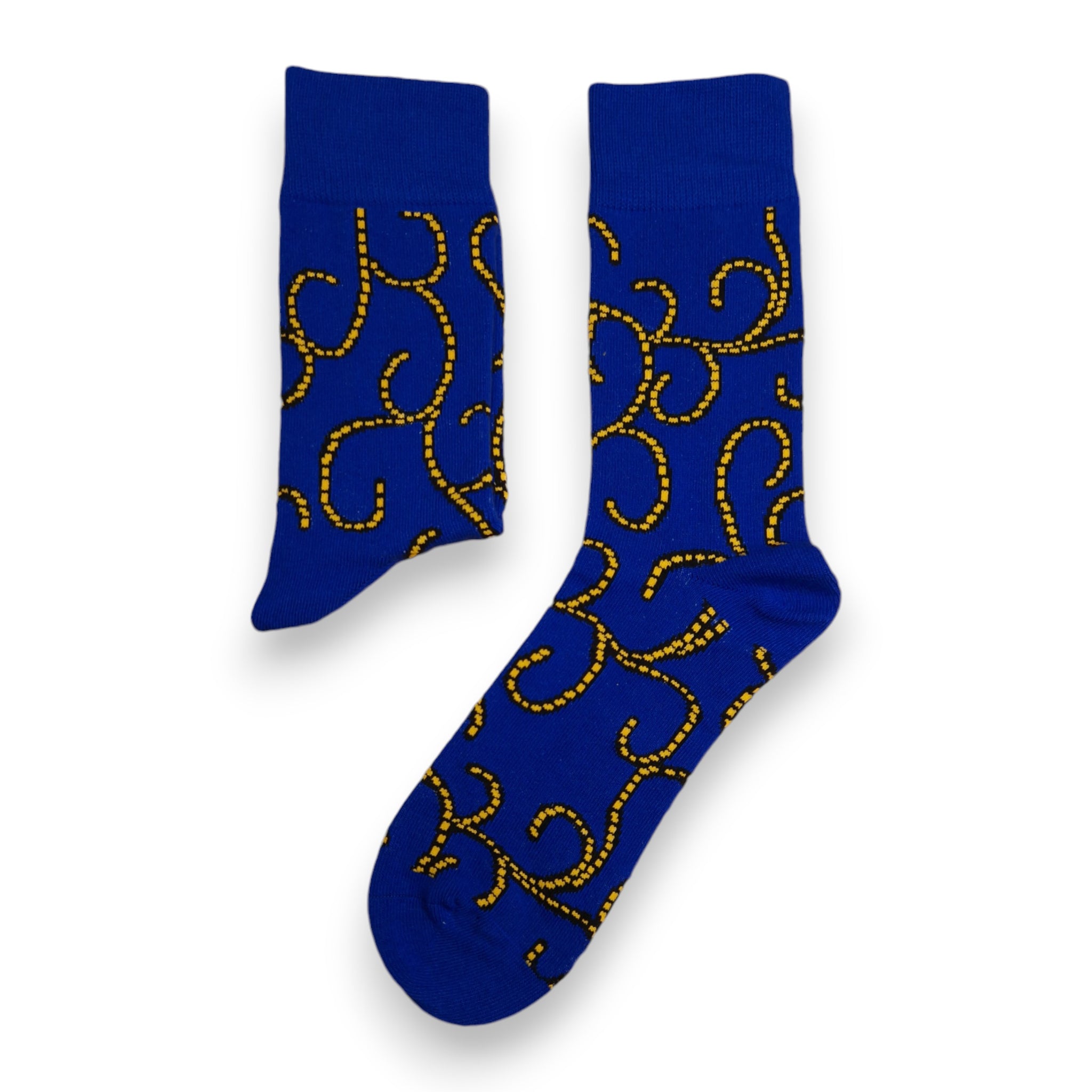 African socks / Afro socks - Blue