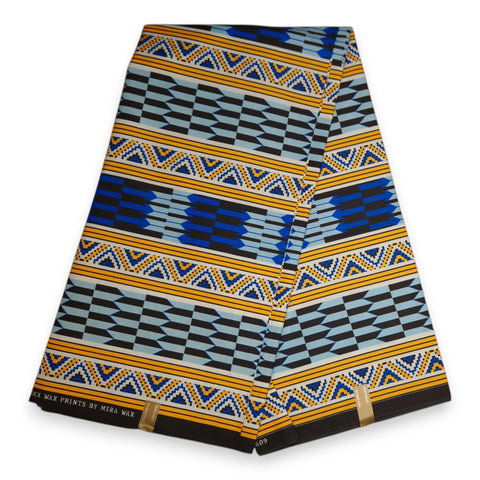 Afrikaanse stof - Gele Kente - Poly