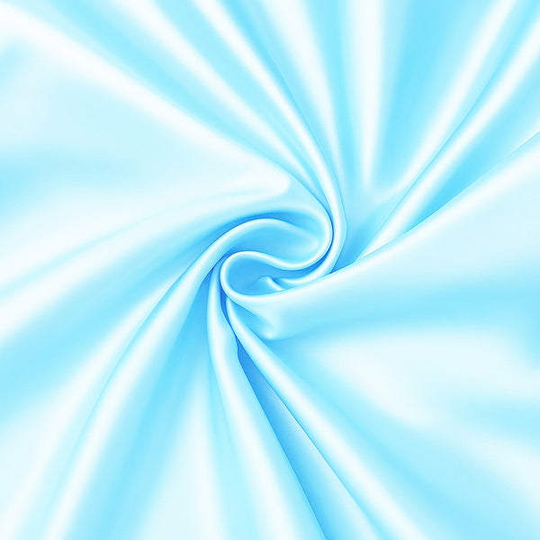 Satijnen kussensloop Lichtblauw 60 x 70 cm hoofdkussen formaat - Satin pillow case / Zijdezachte kussensloop van satijn