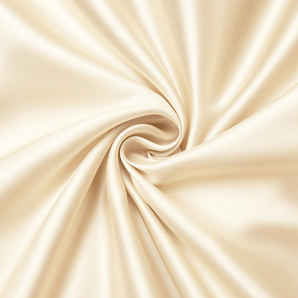 Satijnen kussensloop Ivoor 60 x 70 cm hoofdkussen formaat - Satin pillow case / Zijdezachte kussensloop van satijn