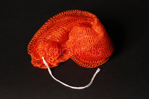 Afrikaanse spons / net sponge - traditionele SAPO spons / scrub spons - Compacte maat - Oranje