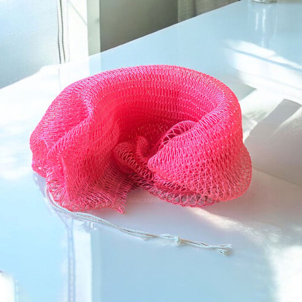 African net sponge / African exfoliating net / Sapo sponge - Pink