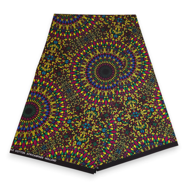 African print Sun visor cap - Multicolor Sunburst