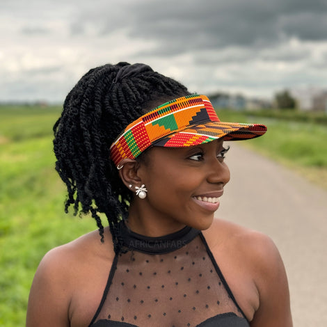 African print Sun visor caps