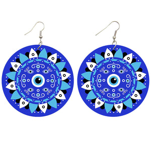Blauw flower - African inspired earrings