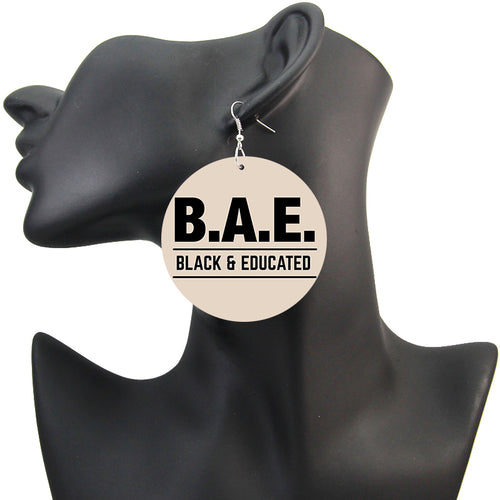 Black and Educated | Boucles d'oreilles africaines