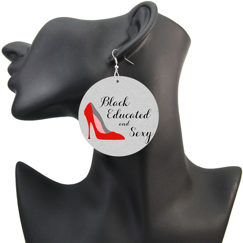 Black Educated and Sexy | Boucles d'oreilles africaines