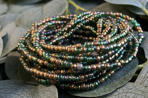 Waist Beads / Afrikaanse Heupketting - EDAZA - Groen (elastisch)
