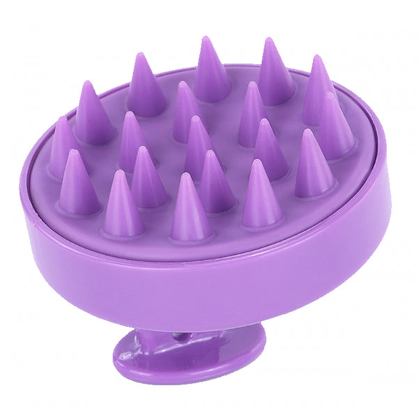 Scalp massager - silicone hair brush - scalp brush - massage brush - head massager - Purple