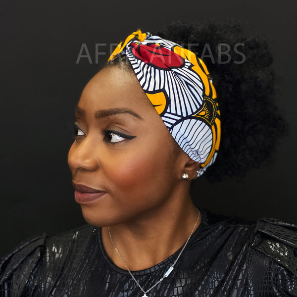 Haarband / Hoofdband in Afrikaanse print - Volwassenen - Wedding flower VLISCO