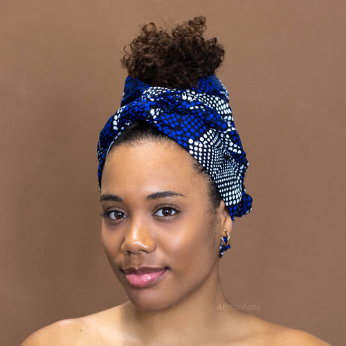 Afrikaanse Blauwe diamonds hoofddoek - headwrap