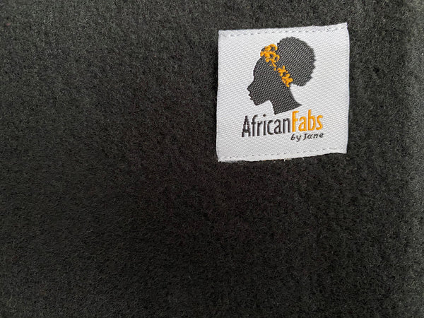 SET ÉCHARPE + CHAUSSETTES - Imprimé africain Echarpes d'hiver + Chaussettes noir Bogolan